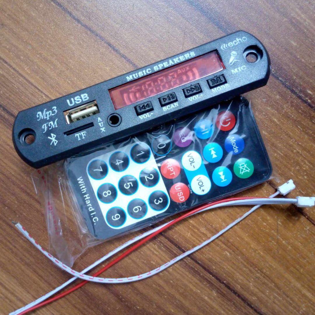 Car MP3 Decoder Board 5V 12V Bluetooth Car MP3 Amplifier USB FM TF R-adio Audio Module Music Speaker 3.5mm TF Card AUX DIY Remote Control MP3 Decoder