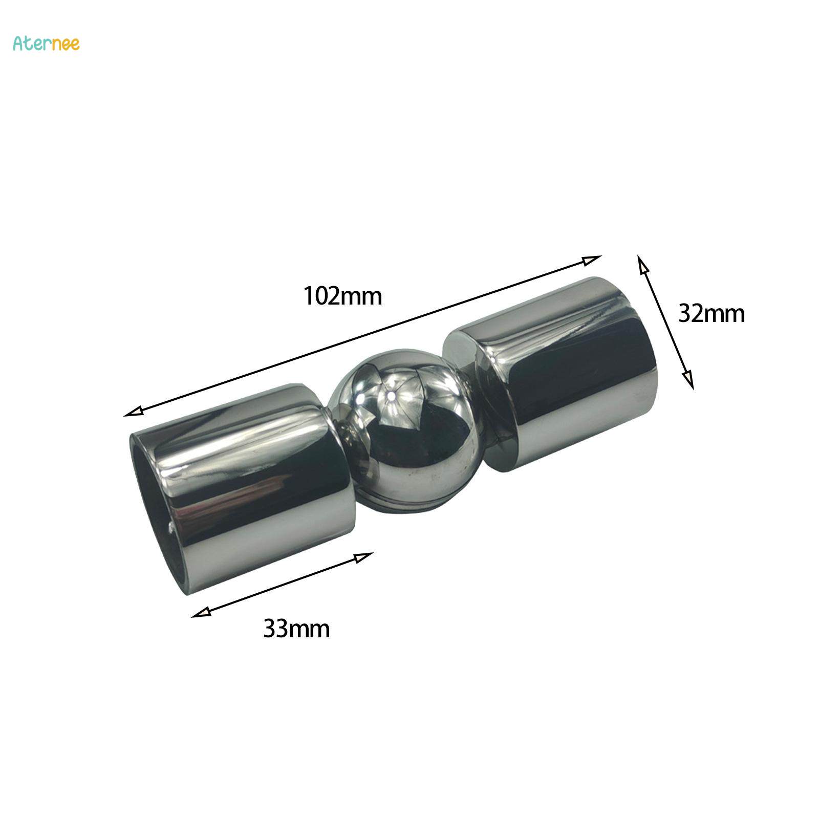 Curtain Rod Connector Hinged Elbow Corner Conector Adjustable Curtains Rods Connector for Bay Window, Size: 102mm. 