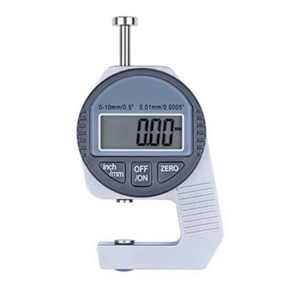 Digital Thickness Gauge Electronic Thickness Meter Measure Thickness of Paper Cloth Thin Metal Micrometer 0.01mm C. 
