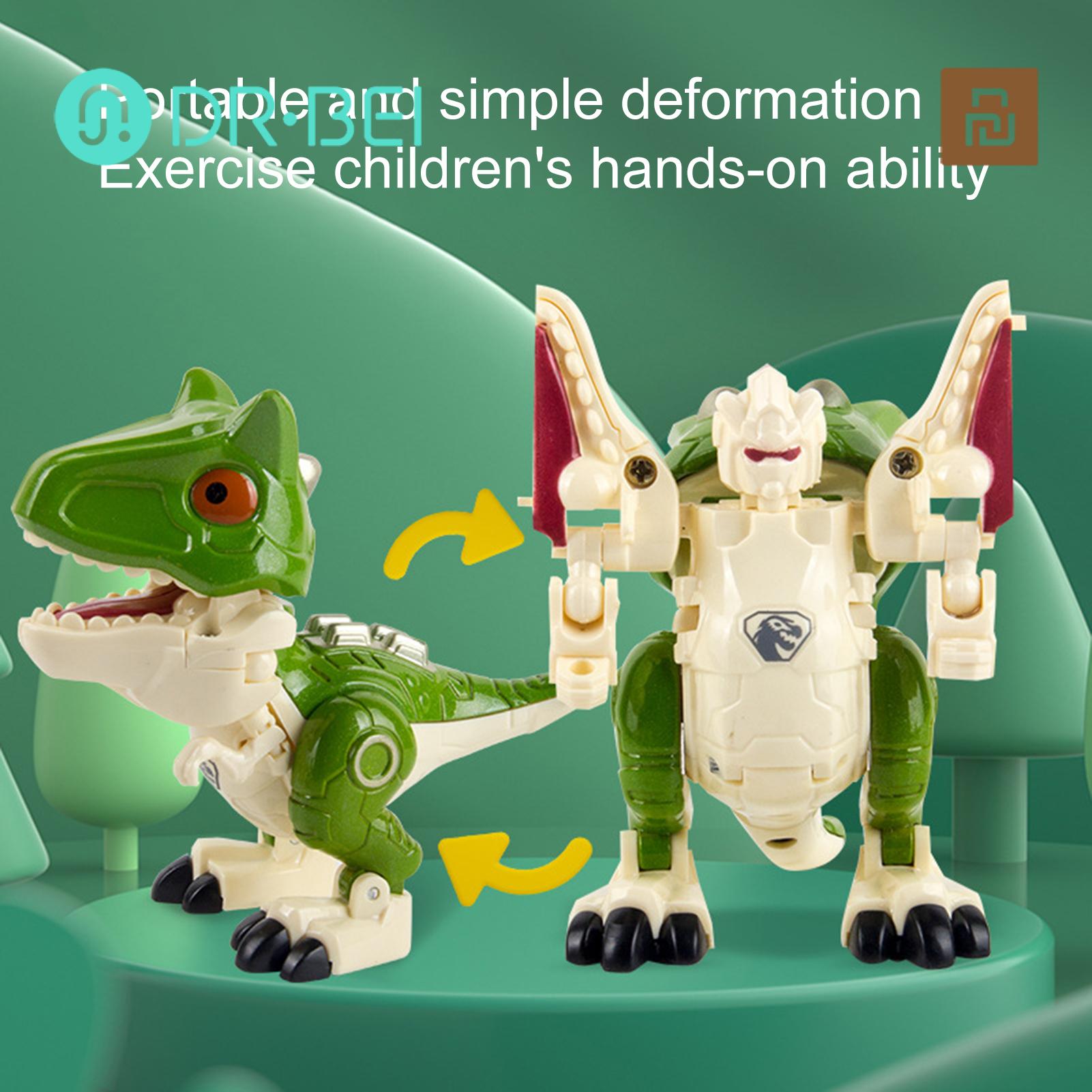 DR BEI Robot Dinosaur Toy Dilophosaurus Simulation Dinosaur Robot Model Toys. 