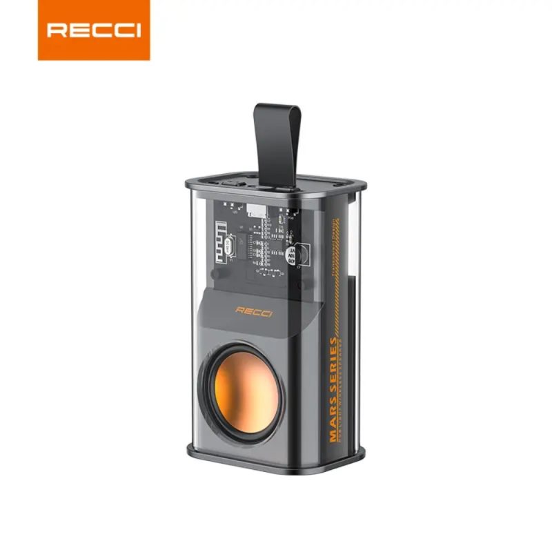 RECCI RSK-W30 Transparent Wireless Speaker With RGB Light. 