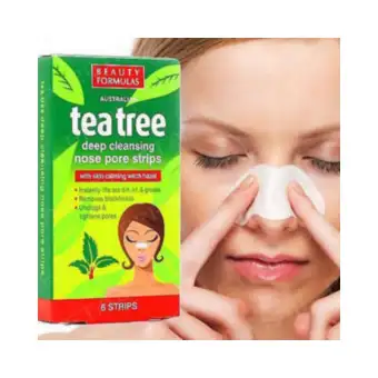 6 Strips Tea Tree Smooth Deep Cleansing Nose Pore Removes