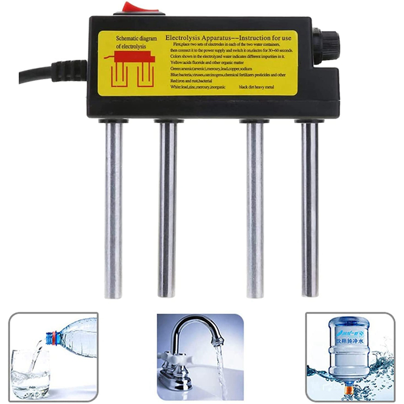 2X Water Electrolyser Test Electrolysis Device Water Tools Water Impurities Monitor Water Quality Tester EU Plug. 