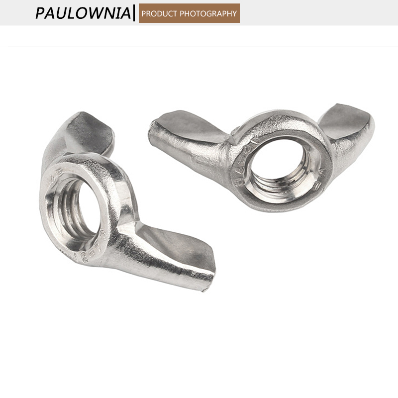 304 Stainless Steel Wing Nuts Butterfly Nut to Fit Bolts & Screws M3 M4 M5 M6 M8 M10 M12 Solid Fasteners Nuts. 