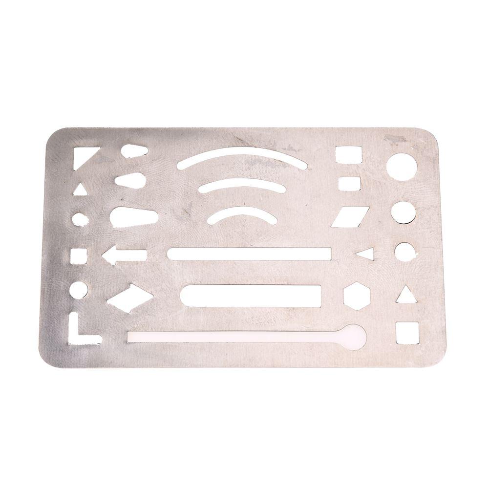 Stainless Steel 27 Patterns Erasing Drawing Drafting Tool Shield. 