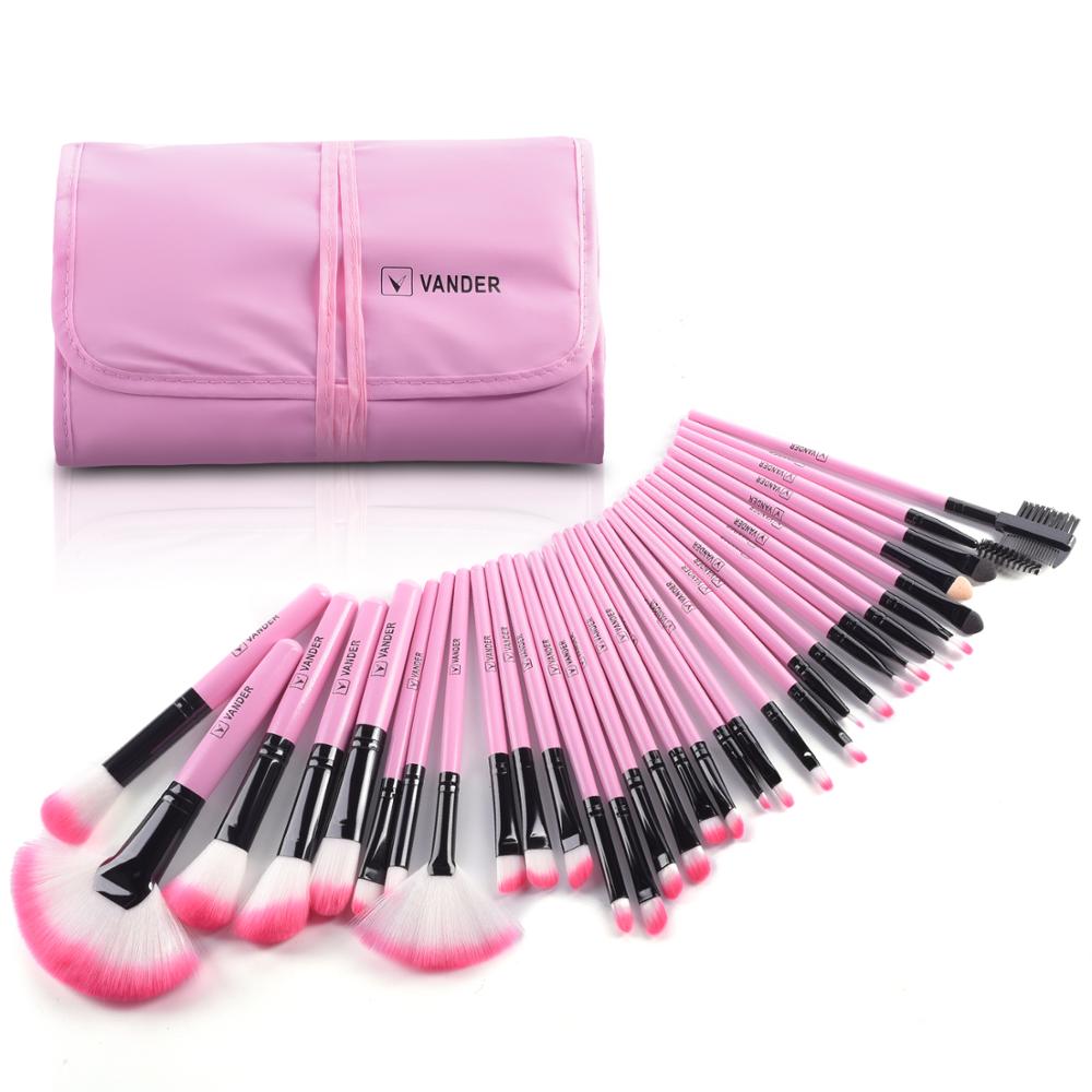 VANDER LIFE Makeup Brushes Set 32 Pcs Professional Foundation Powder Contour Eyeshadow Blending Make up Brush Multiple Colour. 