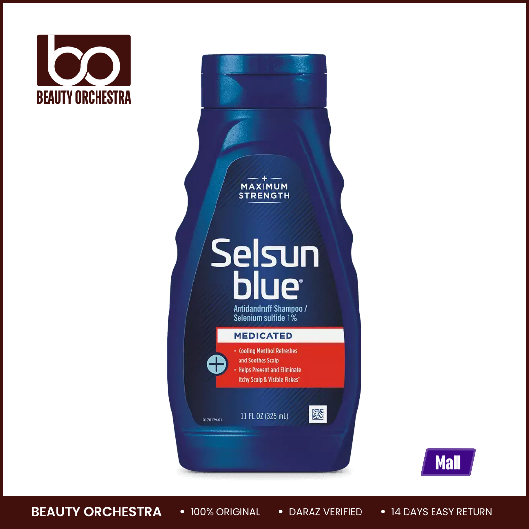 Selsun Blue Medicated Anti-Dandruff Shampoo For Scalp Treatment - 325ml