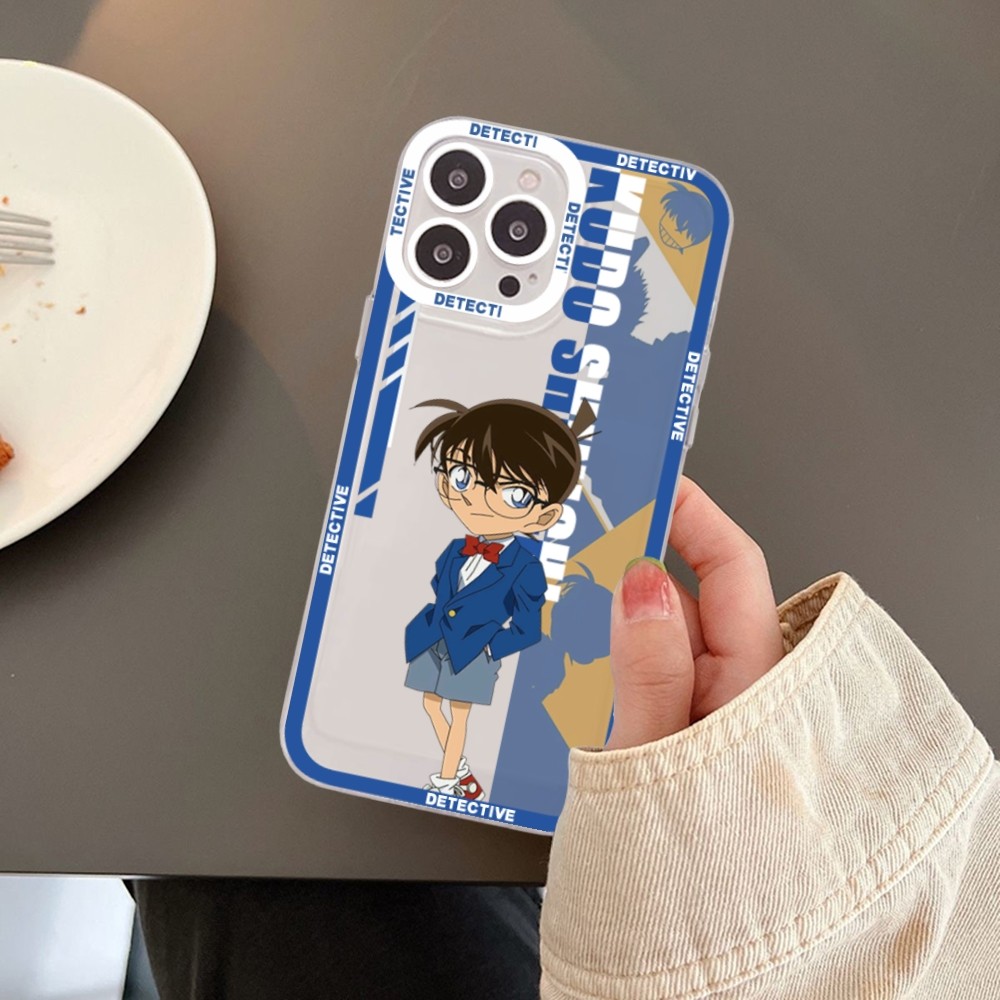 Anime Detective Conan Phone Case For iPhone 11 12 13 14 Mini Pro Max XR X XS TPU Clear Case. 