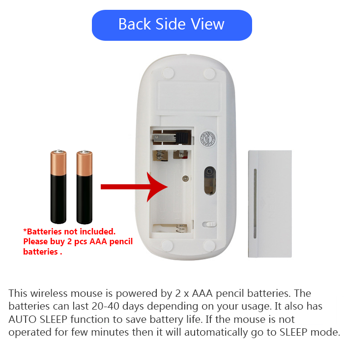 Wireless Mouse Z4 Like Apple Mouse Supports Windows Android iOS Can be used for laptop desktop mini pc android tv 2.4 GHz wireless mouse dpi mouse. 