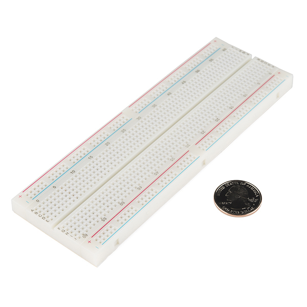 830 Point Breadboard Full Size Solderless WHITE Prototyping Test Circuit Board Plug-In 830 Tie Points Pin For Arduino Project Board Cables Connectors DIY - Multi Plug - Multi Plug. 