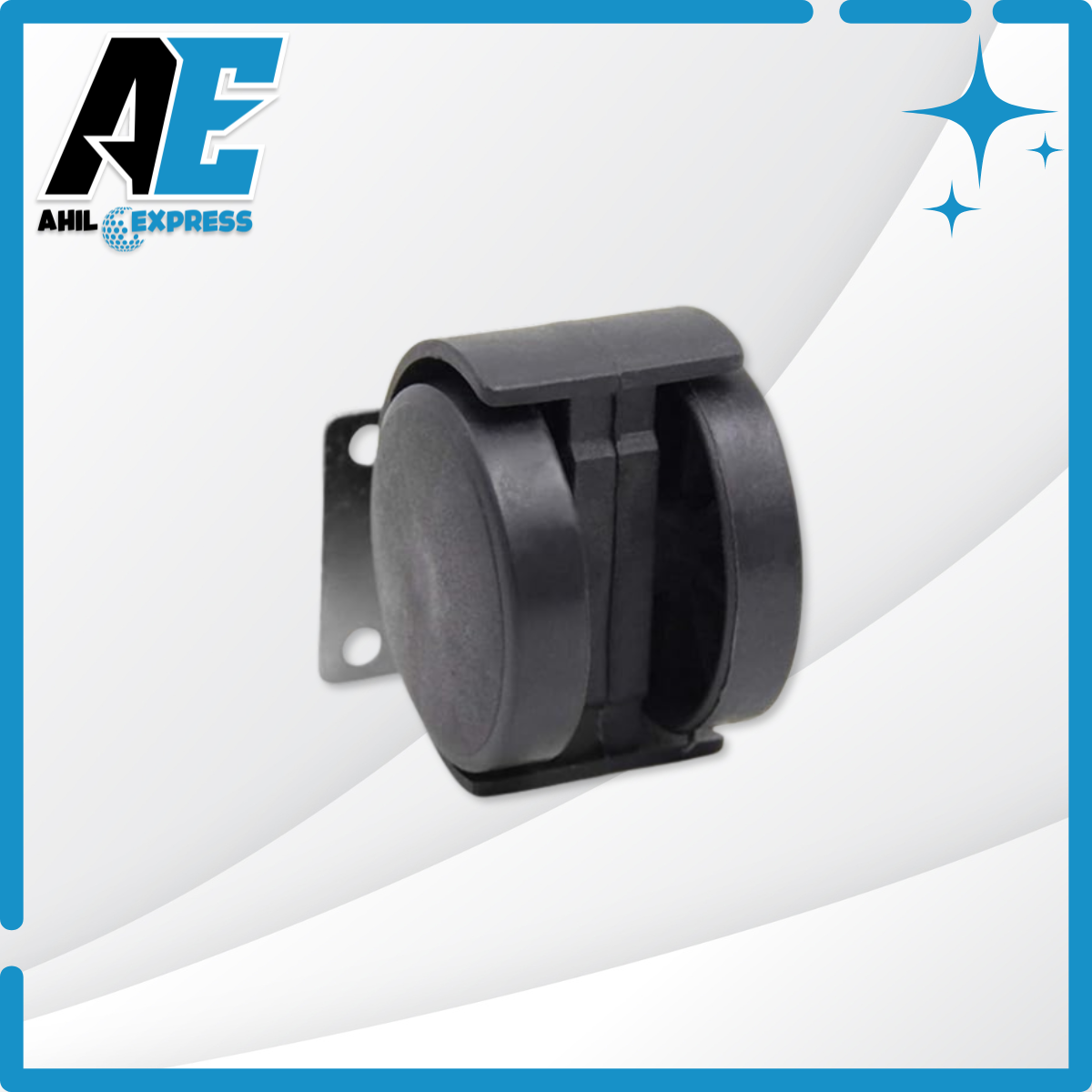1 Pis 2 Inch Computer Table Wheels Flat Plate Wheel Without Break System With Fitting Screws. 