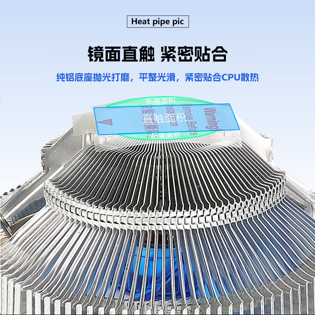 Binghong CPU Cooler Silent Desktop LGA775AMD1155 1200 Motherboard Multi-platform CPU Fan. 