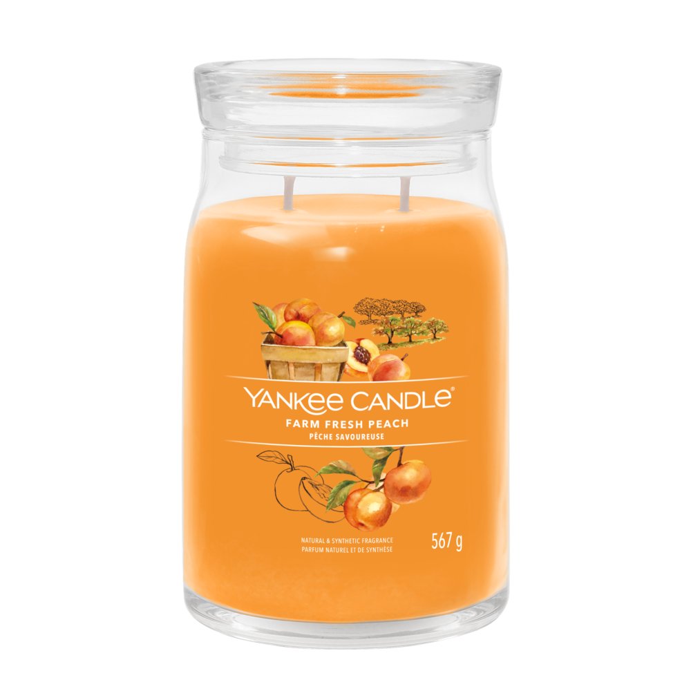 Yankee Candle Signature Large Jar Farm Fresh Peach 567G