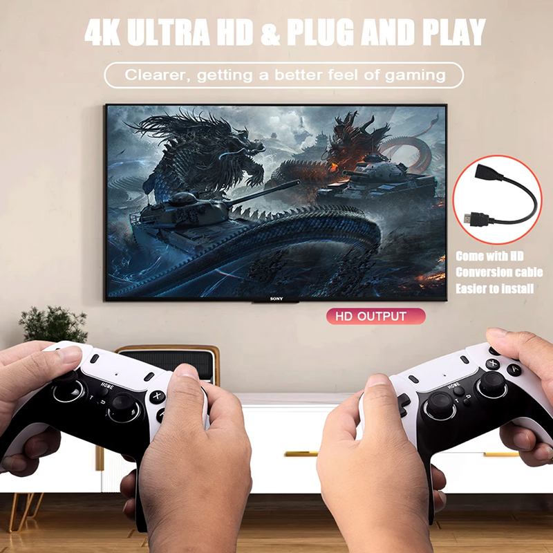 New GD10 PRO Video Game Console 4K HD 2.4G Video Game Player Handheld Video Game Wireless Controller TV Game Stick 20000+Games. 