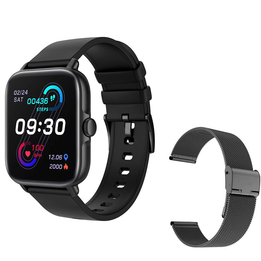 Y22 smartwatch new Bluetooth call heart rate, blood pressure, sleep monitoring message reminder, weather, exercise, and step counting. 