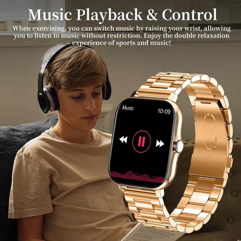 GT20  Full Touch Sport Smart Watch Unisex  Heart Rate Fitness Tracker Bluetooth call Smartwatch wristwatch For Android Smartwatch. 
