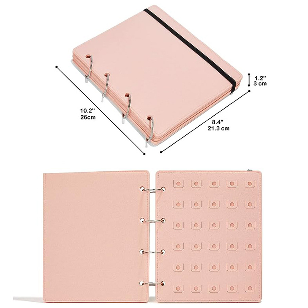 Compact Shoe charms display holder Stylish Transparent Portable Croc charm organizer Easy-to-use Shoe charm collection booklet. 