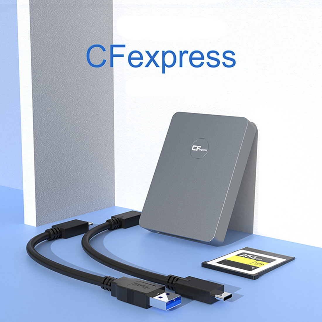 For SLR CR316 CFexpress Card Reader USB3.1 Gen2 Type B C Adapter. 