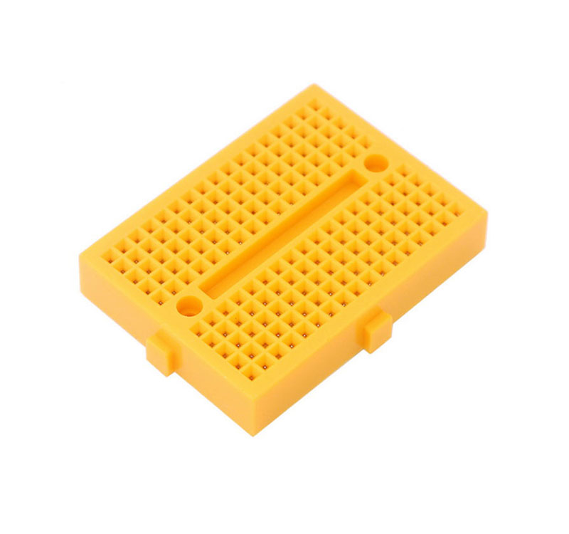 170 Tie Breadboard Mini Size RANDOM COLOR Red/Blue/White/Yellow/Black/Green Solderless Prototype Test Circuit Board Plug-In 170 Tie Points Pin Leads. 