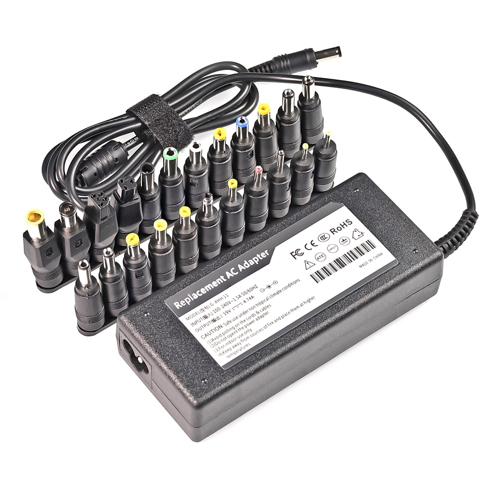 19V 4.74A 90W Universal Power Adapter Charger For Acer Asus Dell HP Lenovo Samsung Toshiba 18.5V 19.5V 20V AC Cord Included. 