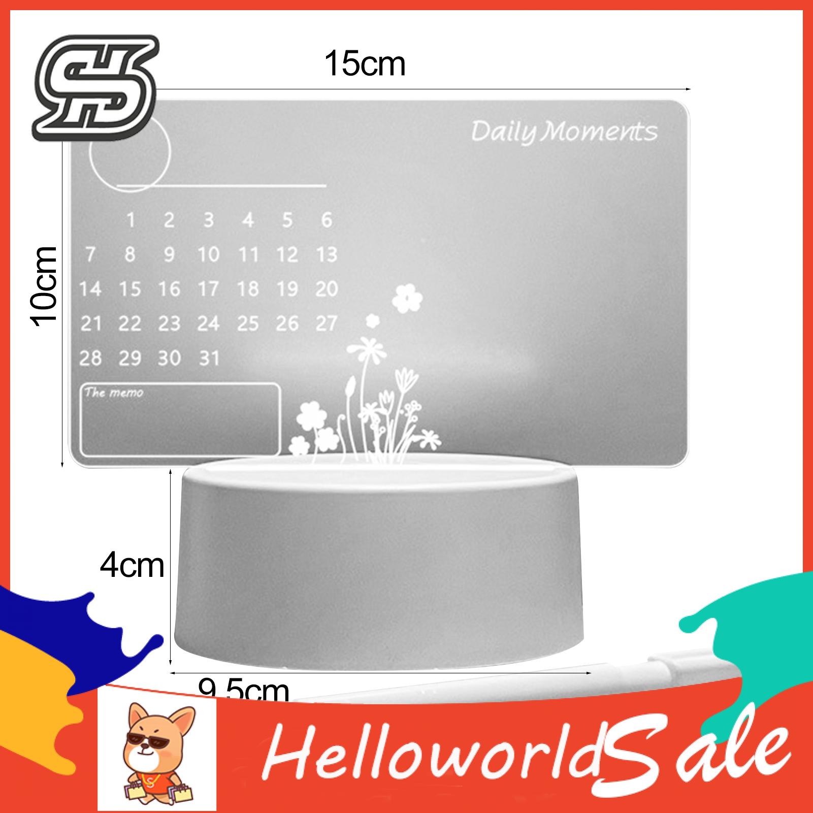 HelloWorld Notepad Board Erasable Transparent To-Do List Writing Board. 