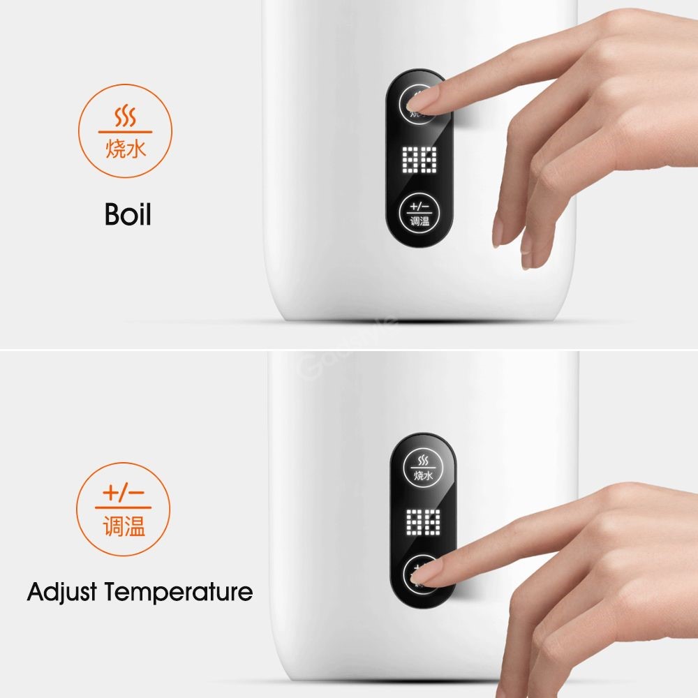 Xiaomi Deerma Electric Hot Water 350ml Stainless Steel Thermos Stew Kettle Cup (3)
