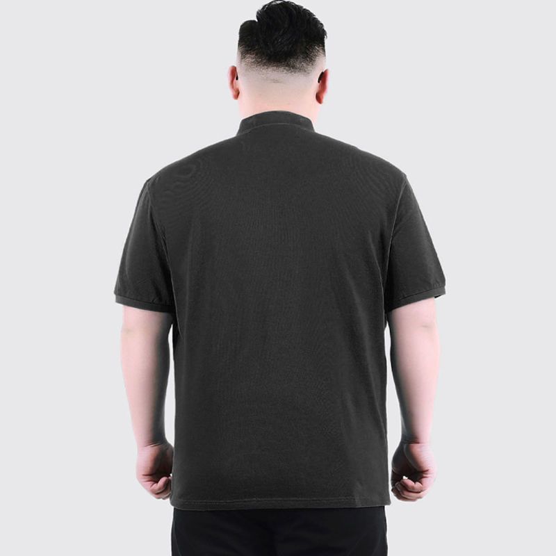 【8XL】Plus size overweight manpoloShirt Fat Guy Extra Large plus-Sized Loose Top Summer Thin Lapels Short SleeveTT-shirt. 