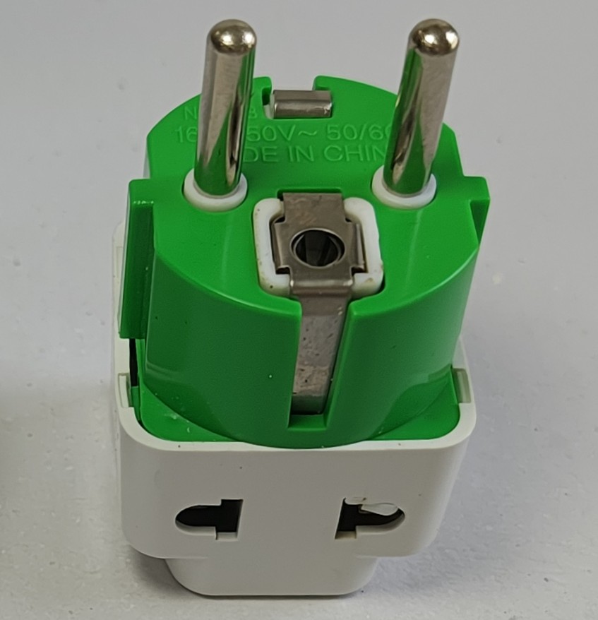 Elegent UK 2 Round Pin Grounded to Multi-Region Type-A/B/C/G & Type H for UAE, Egypt More Universal Travel Adapter Converts Plugs to 2/3 Pin Socket Converter & Extra 2Pin Socket Portable with 250V 16A 50/60Hz. 