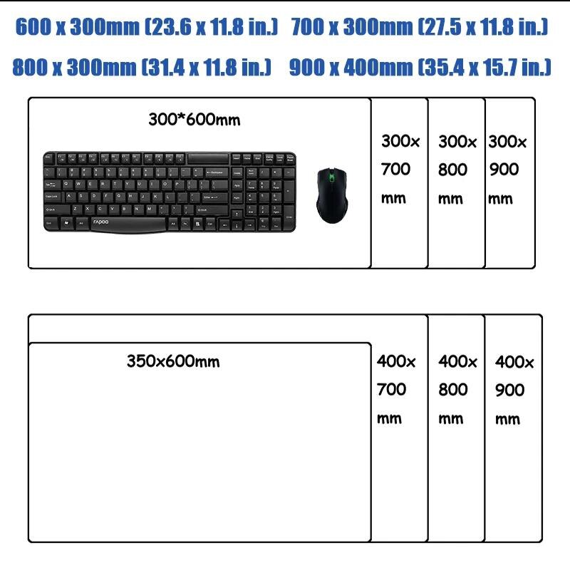 400 70L Keyboard Game Play Japanese Dragon Large Game Mouse Pad XX Home Mouse Pad On Table Speed Table Mat Anime 900x0X300 Mouse Pad. 