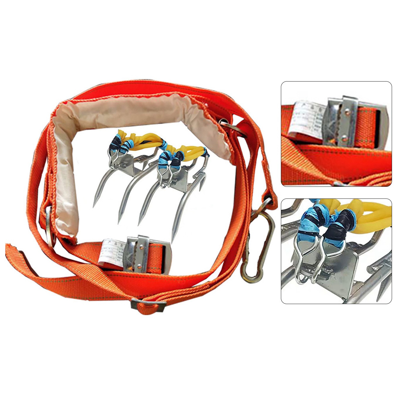 Tree Climbing Spikes with Harness Belt for Climbing Trees Sports. 
