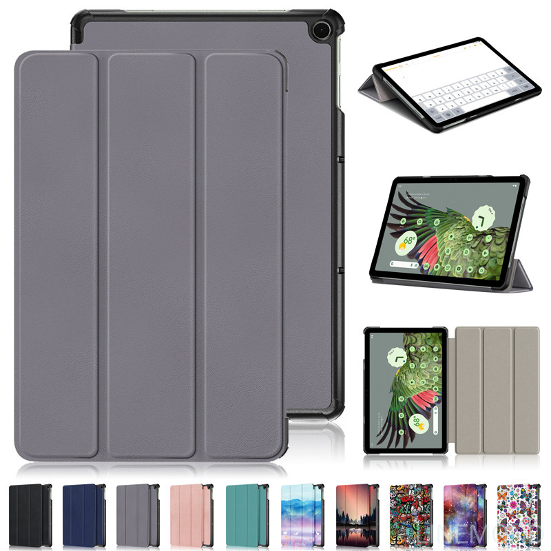Tablet For Google Pixel Tablet Case 11" Tri-Fold Magnetic Leather Stand Tablet Case For Funda Google Pixel Tablet Cover Coque. 