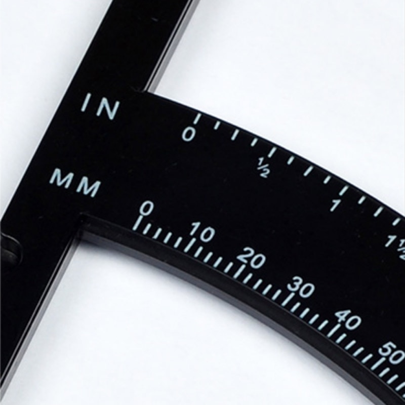 Caliper Tool Tester With Measure Chart for Accurate Skinfold Body Fat Percentage-white. 