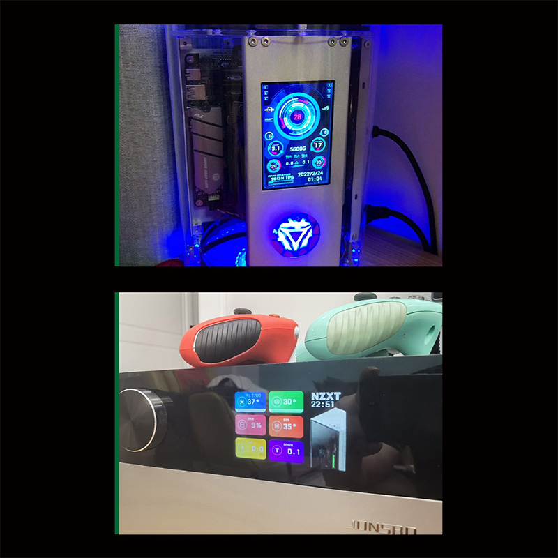 New 3.5 Inch IPS TYPE-C Secondary Screen Computer CPU GPU RAM HDD MonitorUSB Display For Freely AIDA64. 