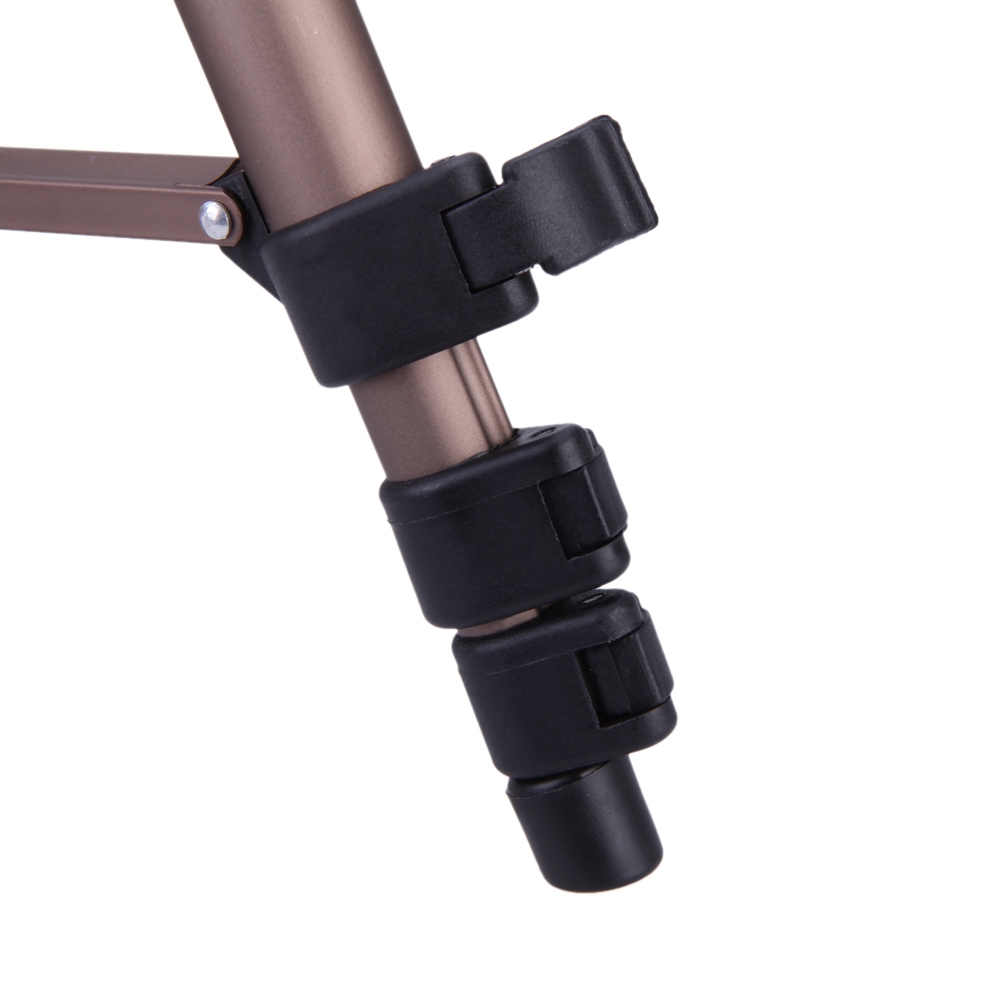 WT3130 Portable Camera Tripod Stand with Rocker Arm for DSLR Camera Camcorder. 