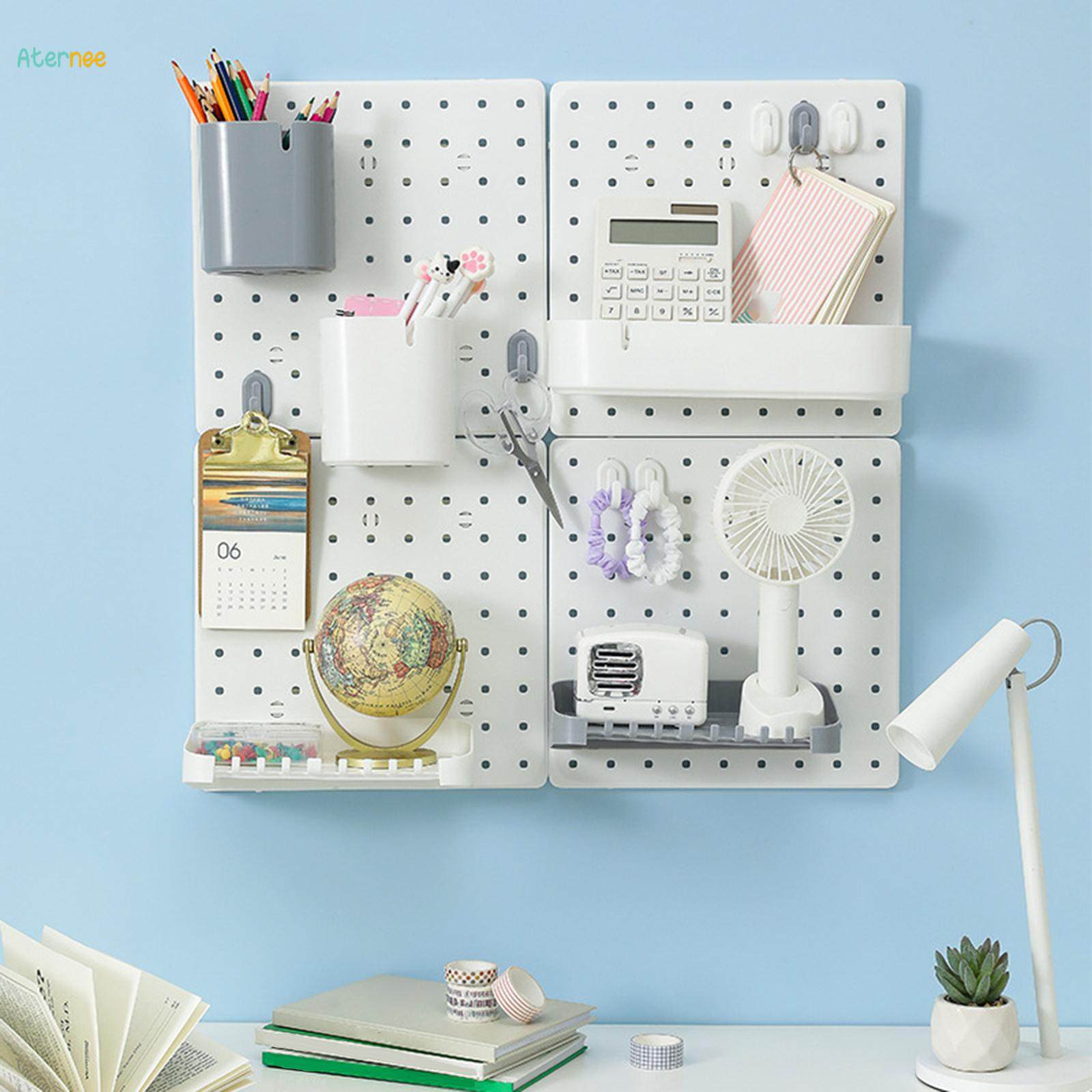 Hole Board Storage Board, Pegboard Wall Panel, Free Combination, Multifunctional No Punching DIY Pegboard Combination Board for Entrance Garage. 