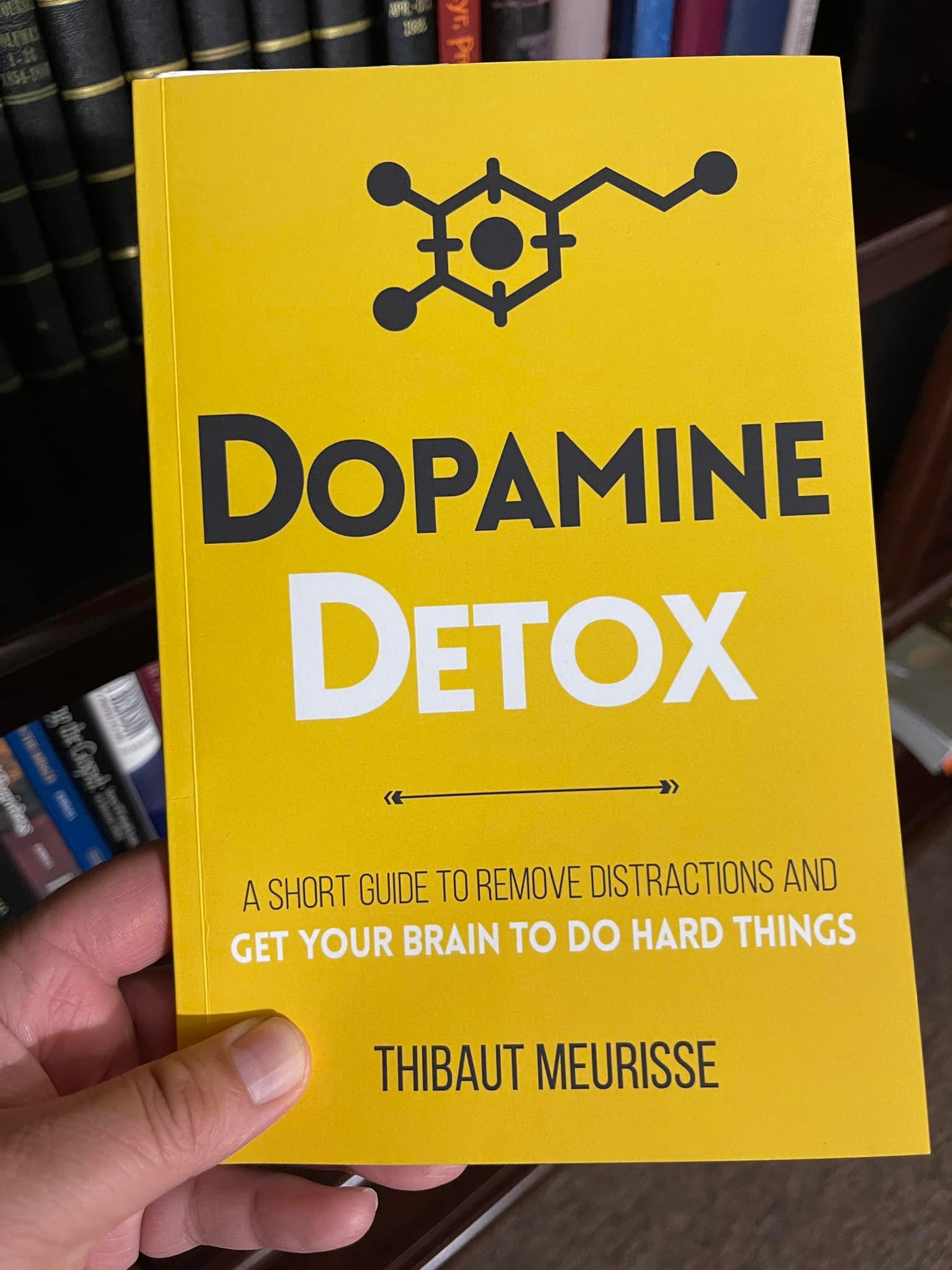 Dopamine Detox: A Short Guide to Remove Distractions and Get Your Brain to Do Hard Things (Productivity Series Book 1) by Thibaut Meurisse. 