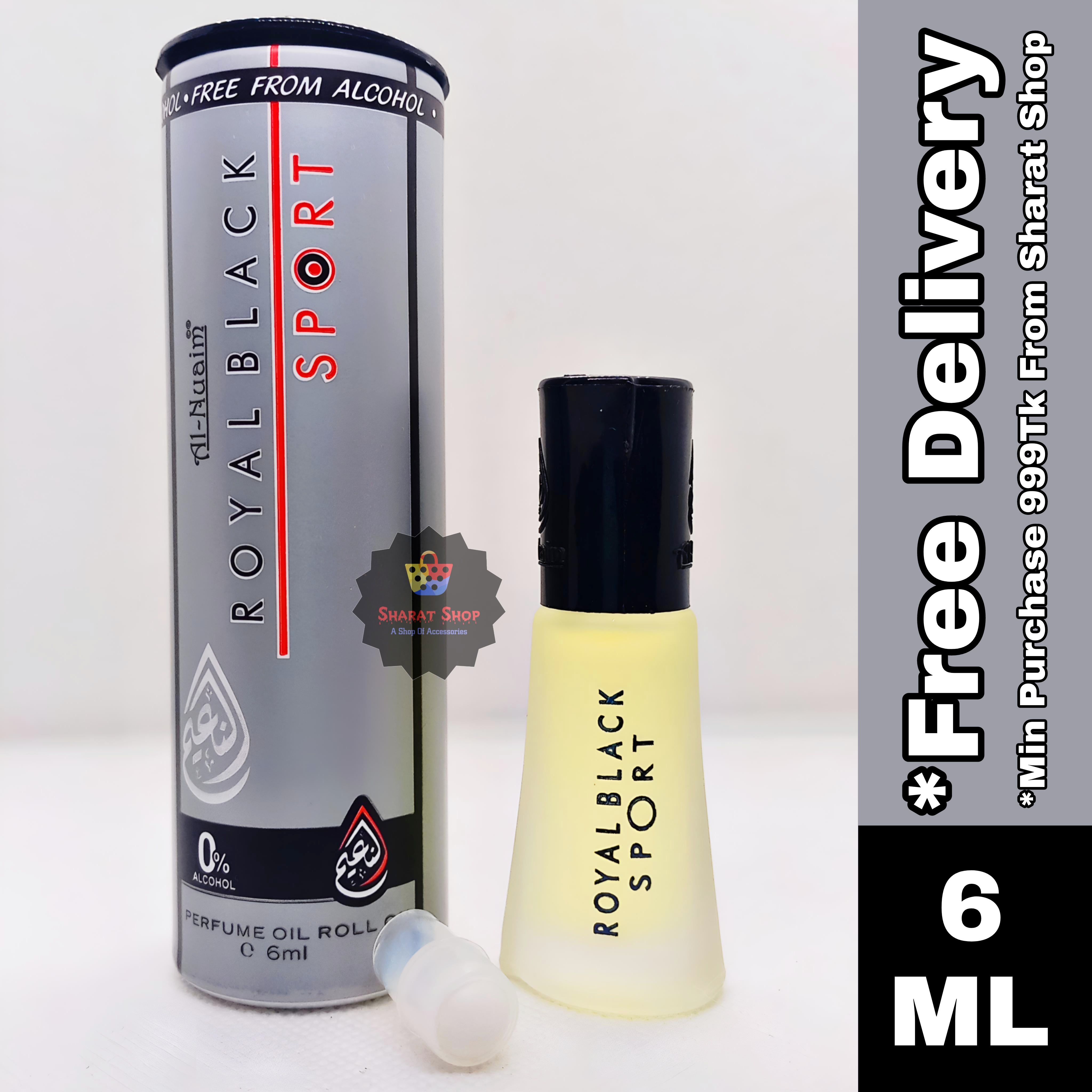Al Nuaim Royal Black Sport Attar Roll On Non Alcoholic Long