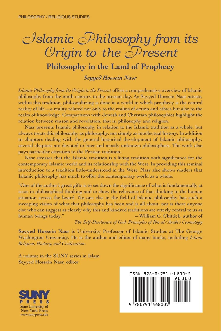 Islamic Philosophy from Its Origin to the Present: Philosophy in the Land of Prophecy (Suny Series in Islam) by Seyyed Hossein Nasr (Paperback). 