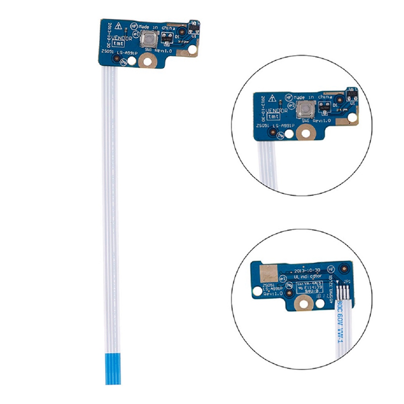 Laptop Power on Button Board for HP 15-G 15-R 250 255 G3 LS-A991P ZS051 Laptop Switch Board Button. 