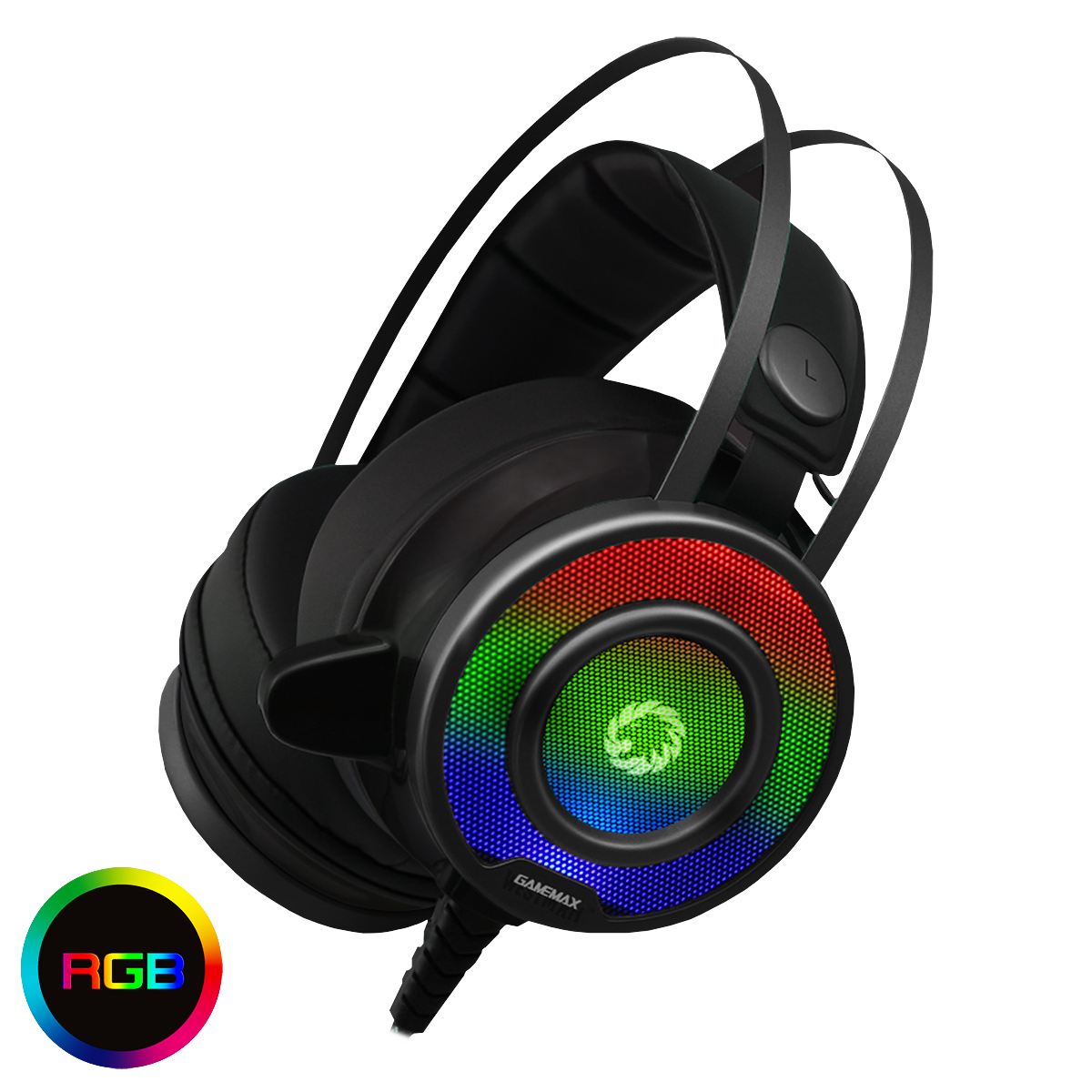 Gamemax G200 RGB Gaming Headset With Built-In Microphone