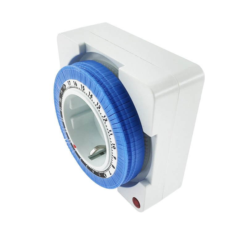 24 Hours EU Timer Switch Timer Plug in Mechanical Grounded Programmable  Smart Countdown Switch Socket Indoor Auto Power off. 