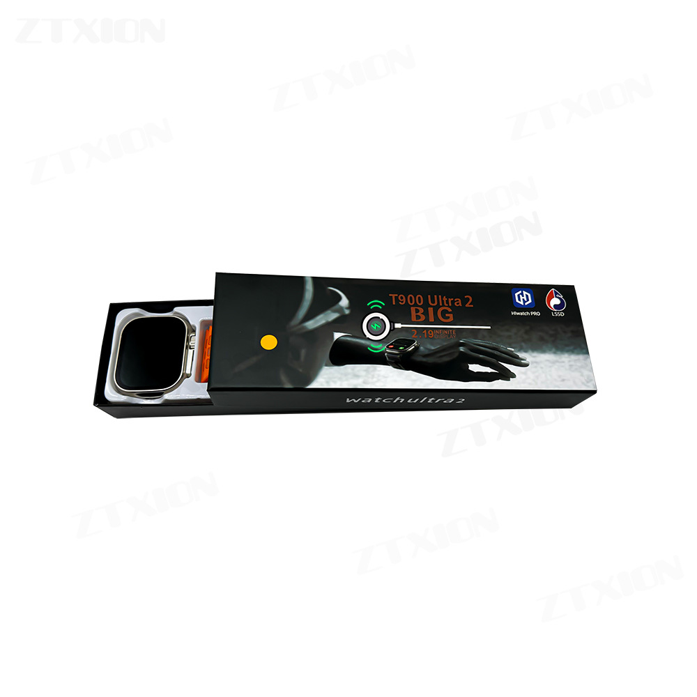 The new T900 Ultra 2 Hiwatch Pro APP smart watch Huaqiang North Dynamic Island touch screen gestures. 