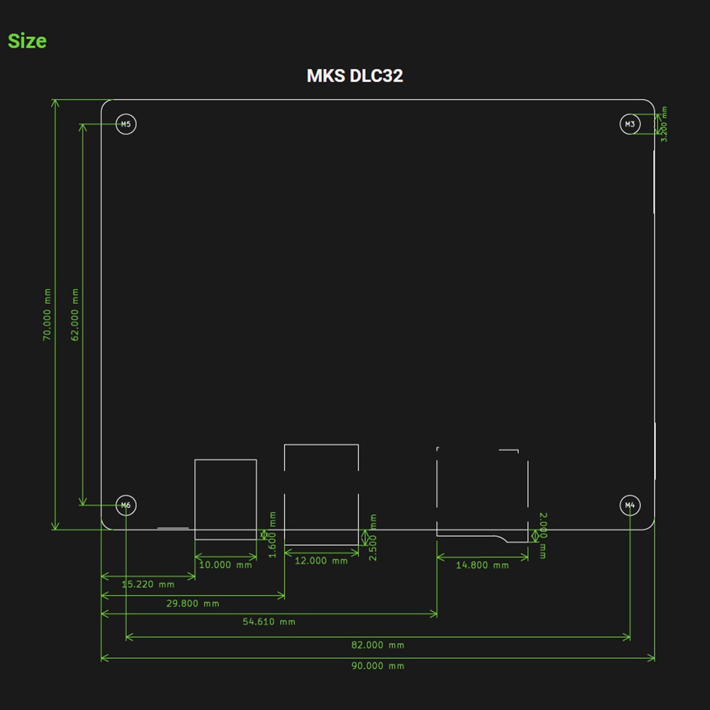 MKS DLC32 V2.0 Offline Control 32Bits ESP32 WIFI GRBL TFT Desktop Lasering Engraving Machine DIY Universal Motherboard. 
