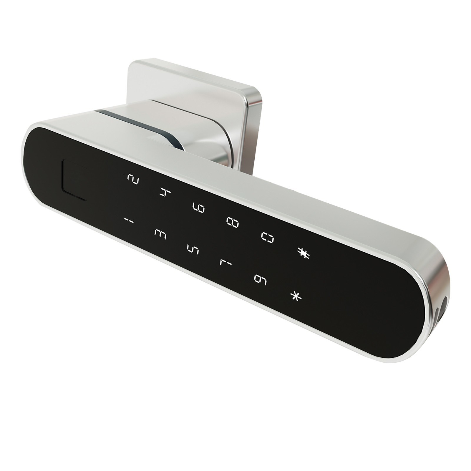 Smart door lock four in one keyless access to Tuya APP control - silver. 