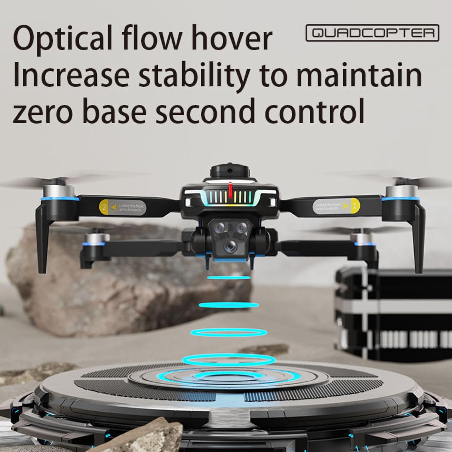 J6 Pro Drone with Wi-Fi & Integrated Camera | Super Car-Inspired LED Lights, App-Controlled & Foldable Quadcopter for Aerial Photography | Beginner Friendly. 