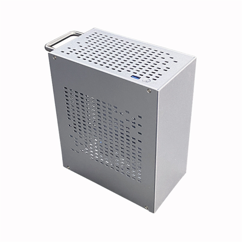 A07 Mini ITX Computer Case Chassis HTPC Host Case USB3.0 ITX Enclosure Personal Computer Chassis Desktop Box Durable Easy Install White. 