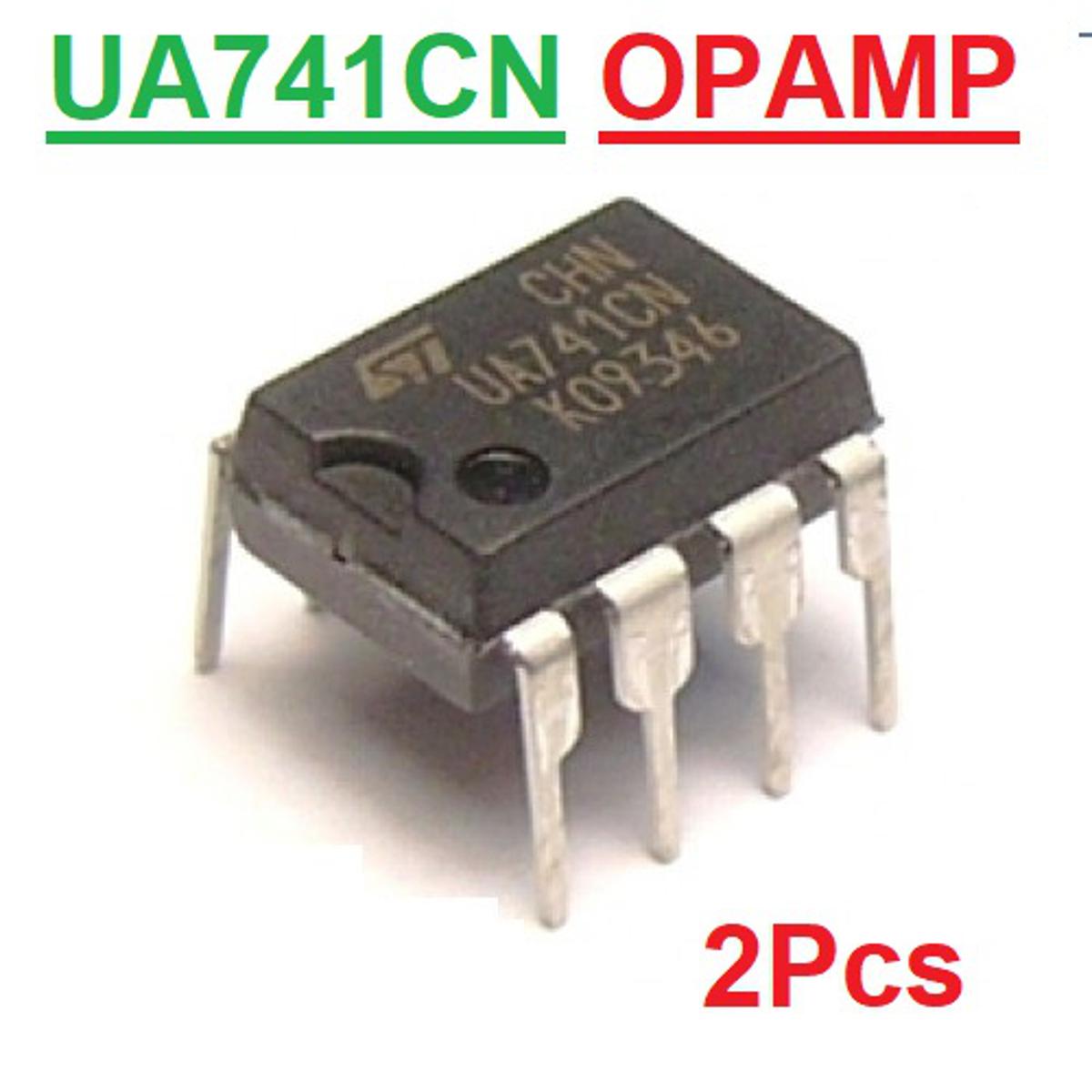 2Pcs- UA741CP UA741CN UA741 IC 741 Op Amp Operational Amplifier IC OPAMP Low Power Dual Operational Amplifiers LM741 DIP 8 Pin Leads IC