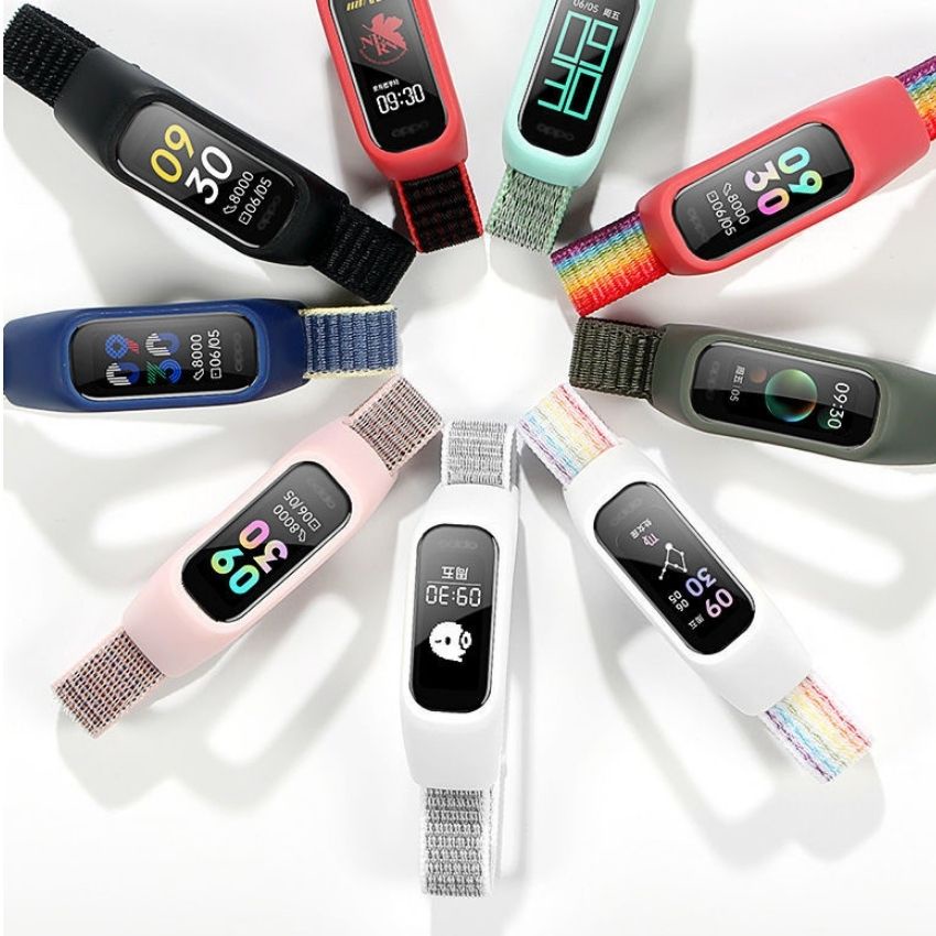 Oppo Band Strap Oppo Band Nylon Woven Loop Strap EVA Custom Wristband Replacement Strap. 