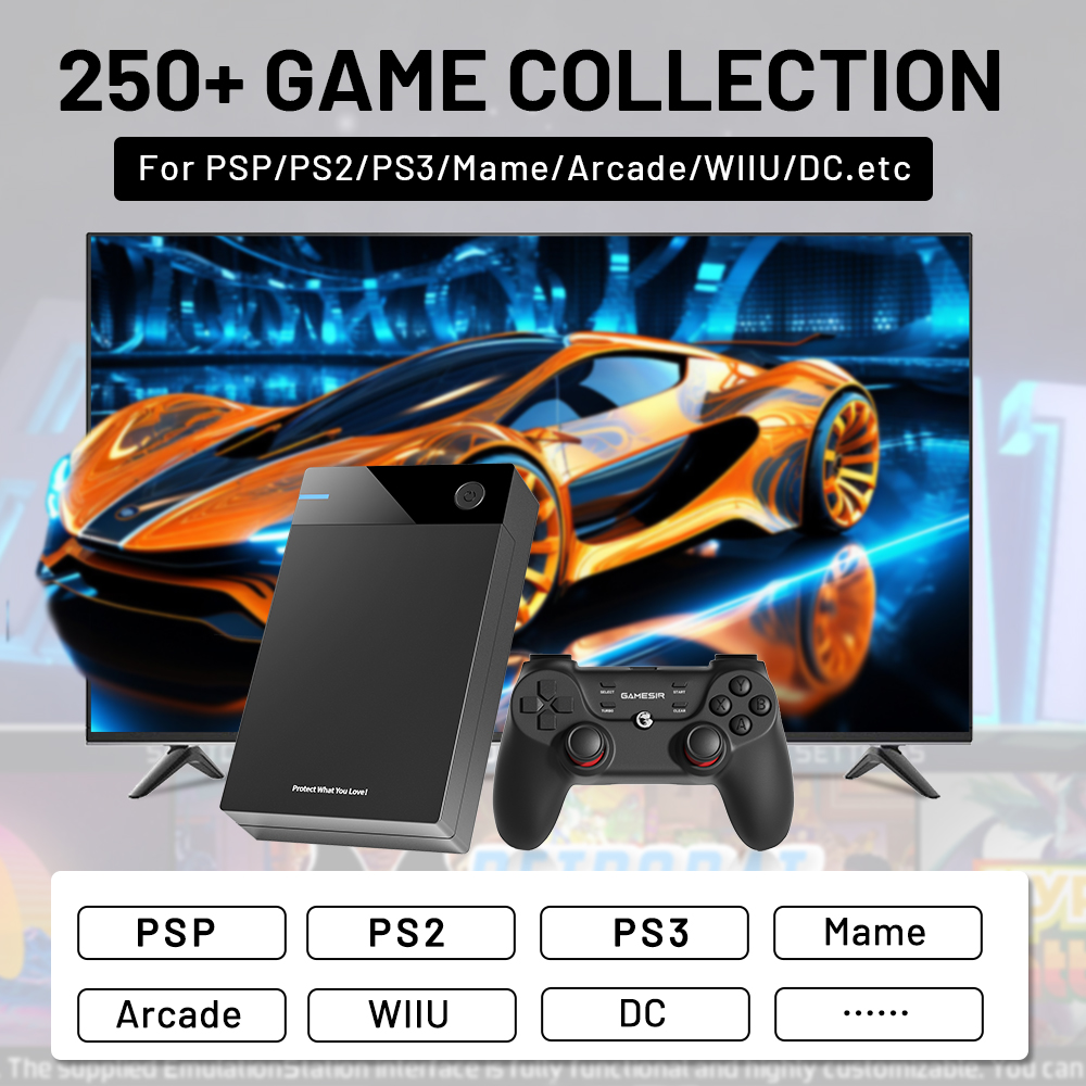 Super Console 12T Gaming HDD with Hyperspin Launchbox Retrobat Playnite TeknoParrot for PS3 PS2 PSP WII WIIU with 86000+ Games. 
