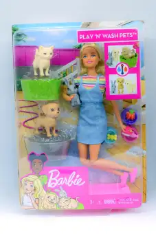 barbie play and wash pets